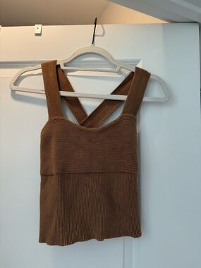 Abercrombie & Fitch Ribbed Cross-Back Tank – Size S